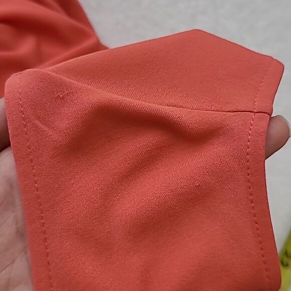 Lafayette 148 New York Silk Orange Salmon Ruched Sleeveless Tank Top Small Ruffl - Picture 5 of 7